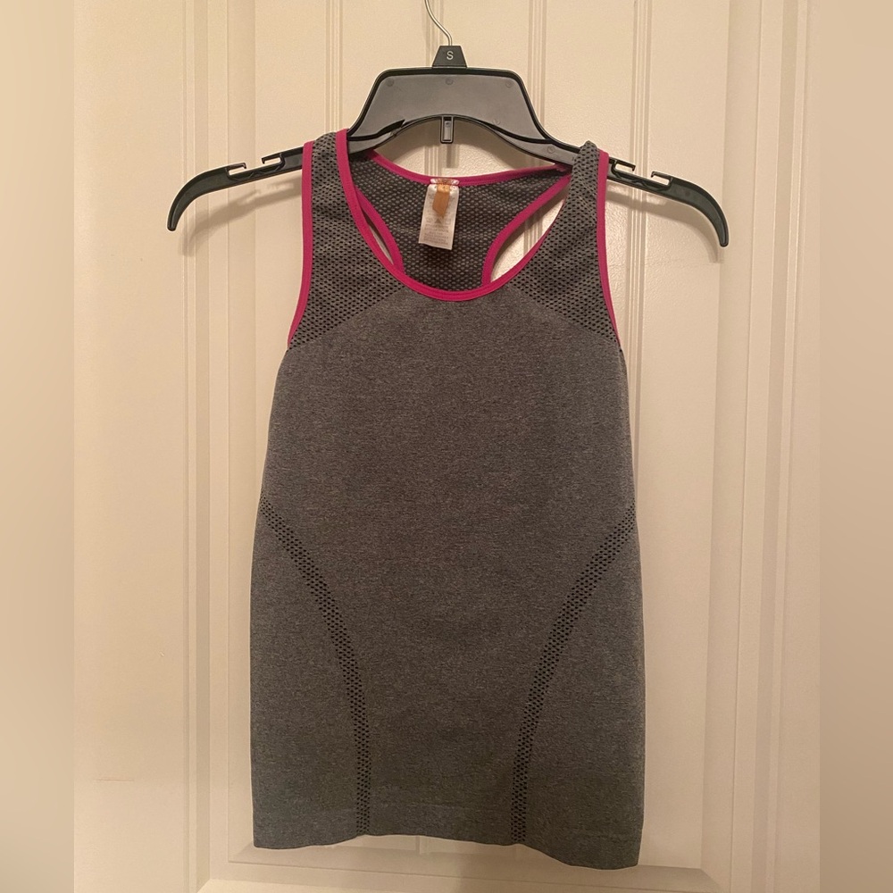 Stylish Gray and Pink Women's Tank Top